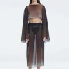 Samantha Top and Tabitha Skirt Black Optical Set