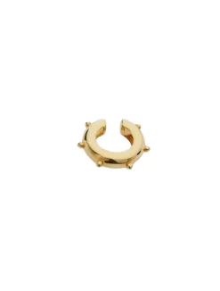Sasha Gold Ear Cuff With Minimal Hoop Design