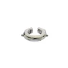 Sasha Silver Ear Cuff With Minimal Hoop Design