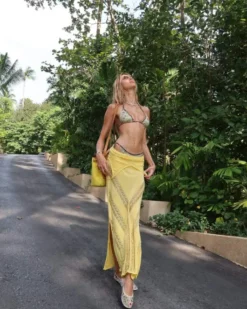Sevval Sahin - Mimi Yellow Dress