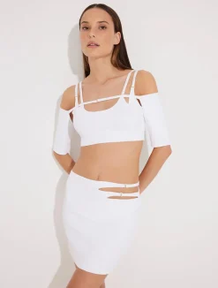 Sevval Sahin -Ontario White Skirt