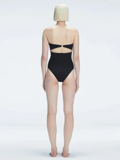 Ursula Black Bandeau One Piece Swimsuit