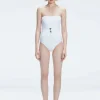 Ursula White Bandeau One Piece Swimsuit