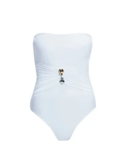 Ursula White Bandeau One Piece Swimsuit
