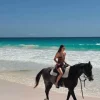 Veronia Jankovska - Halin Brown Swimsuit
