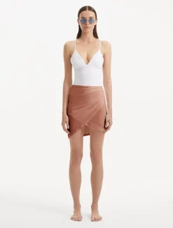 Veronia Jankovska - Halin Brown Swimsuit