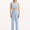 Wade White Baby Blue Pants