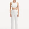 Wade White Brown Pants