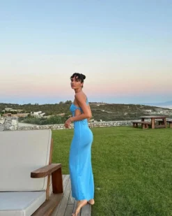 Yasemin Özilhan - Fewa Blue Dress