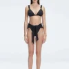 Zella Shiny Black Bikini Top
