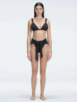 Zella Shiny Black Bikini Top
