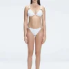 Zella White Triangle Bikini Top