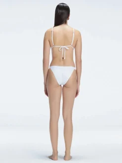 Zella White Triangle Bikini Top