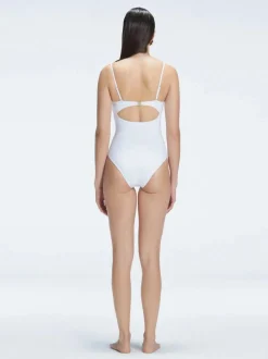 Zephyrine White Bandeau One Piece Swimsuit